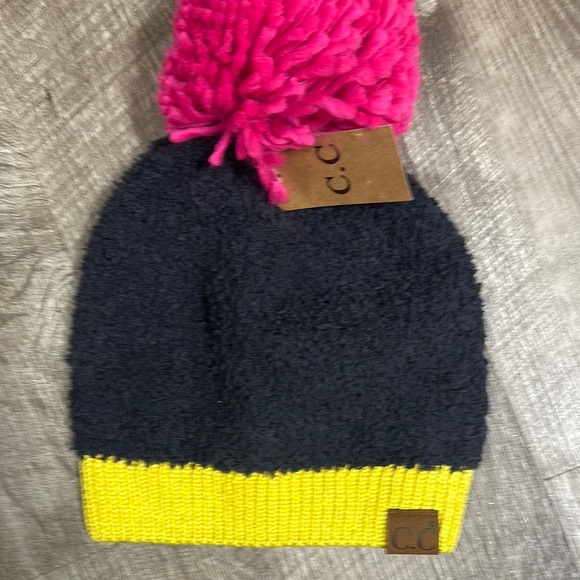 C.C Accessories - C.C Black and Yellow Knit Beanie